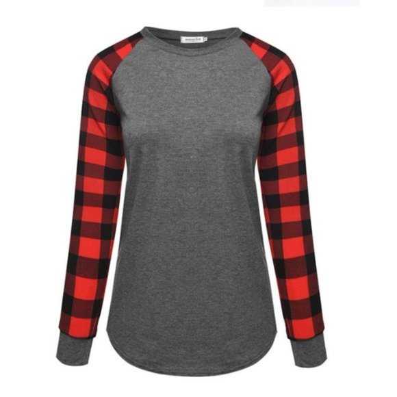 T&J Designs Plaid Long Sleeve Shirt XL - Picture 5 of 9